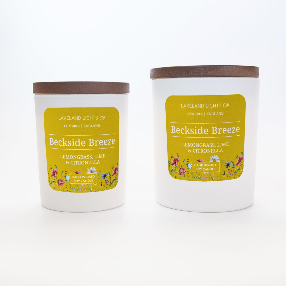Lakeland Lights Company Beckside Breeze - Lemongrass, Lime & Citronella Soy Candle