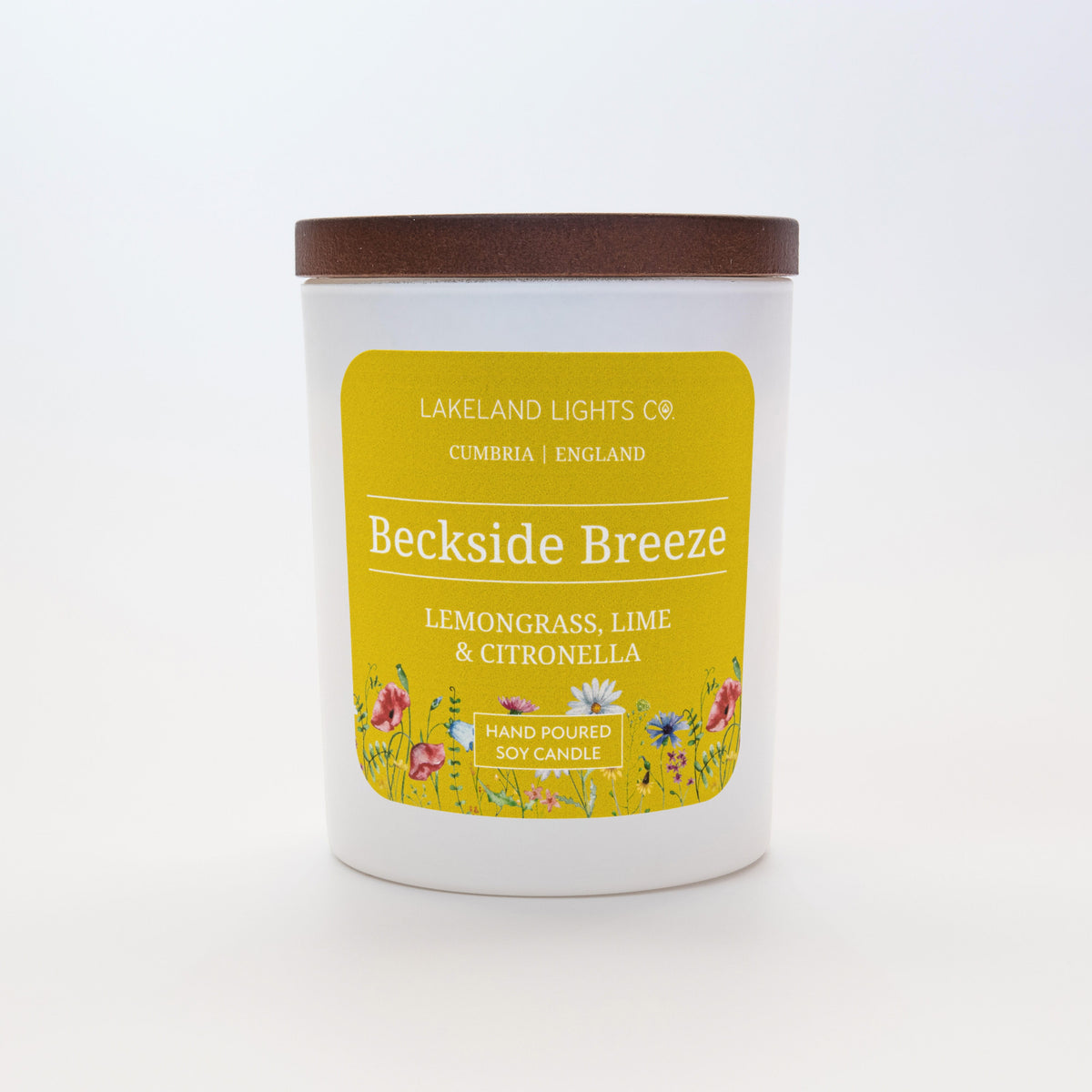 Lakeland Lights Company Beckside Breeze - Lemongrass, Lime & Citronella Soy Candle