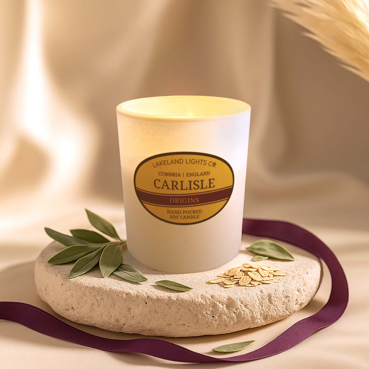 Lakeland Lights Company Carlisle - Oatmeal, Sage & Creamy Soy Candle