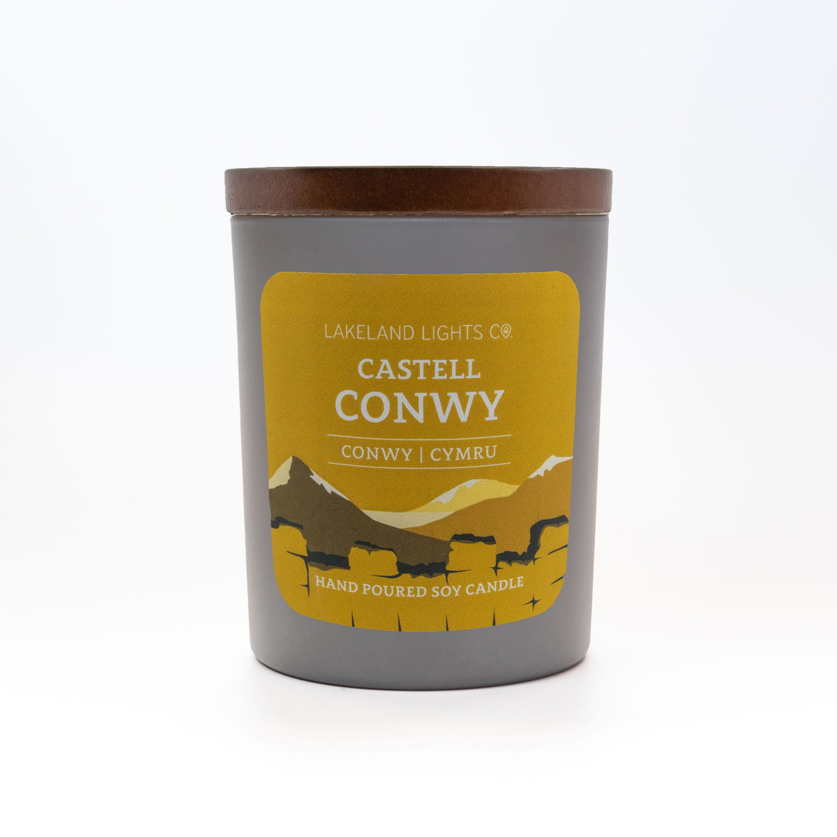 Lakeland Lights Company Castell Conwy - Honey, Amber & Sandalwood Soy Candle