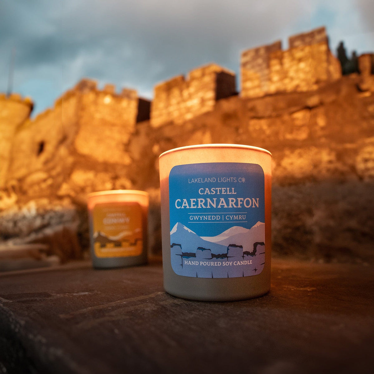 Lakeland Lights Company Castell Conwy - Honey, Amber & Sandalwood Soy Candle