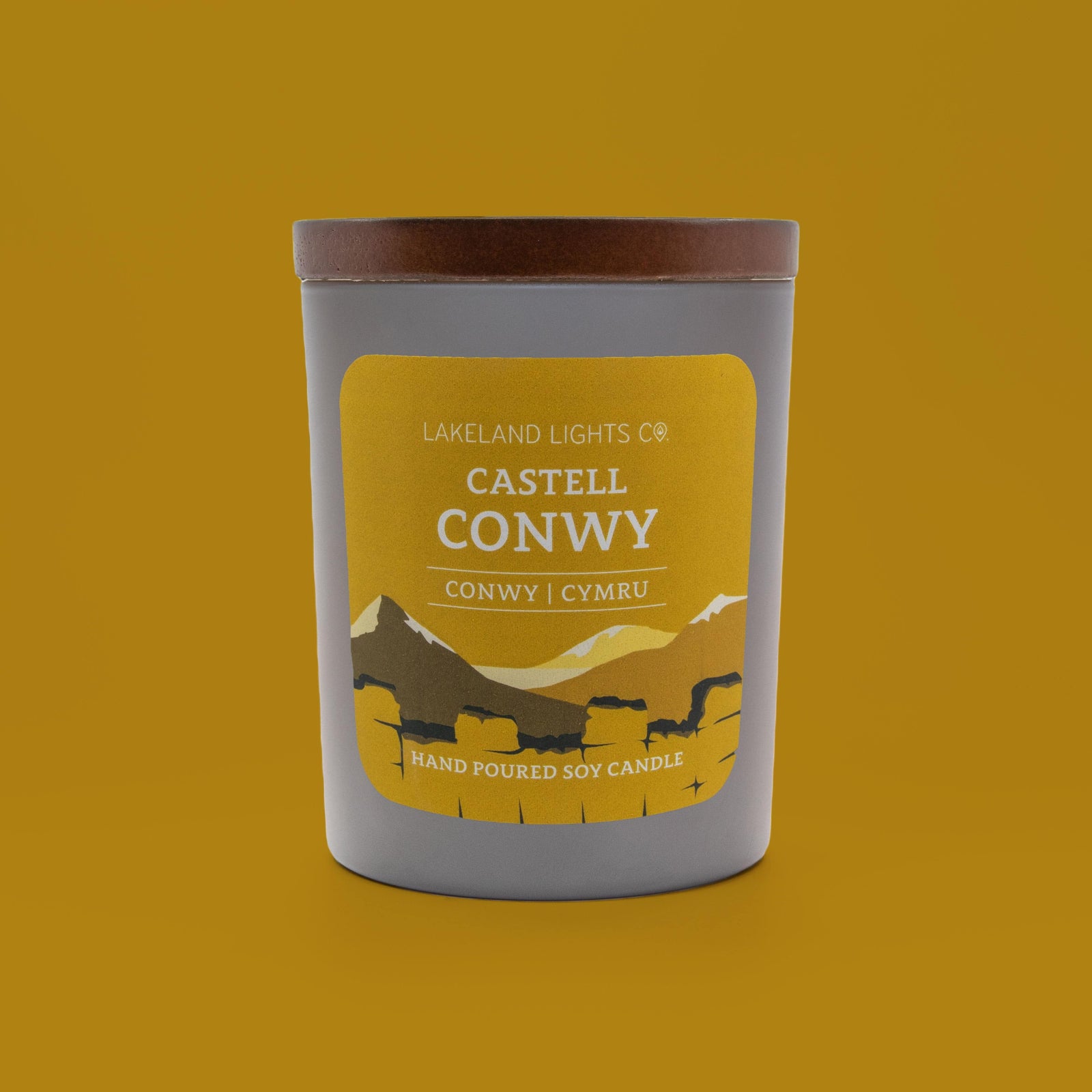 Lakeland Lights Company Castell Conwy - Honey, Amber & Sandalwood Soy Candle