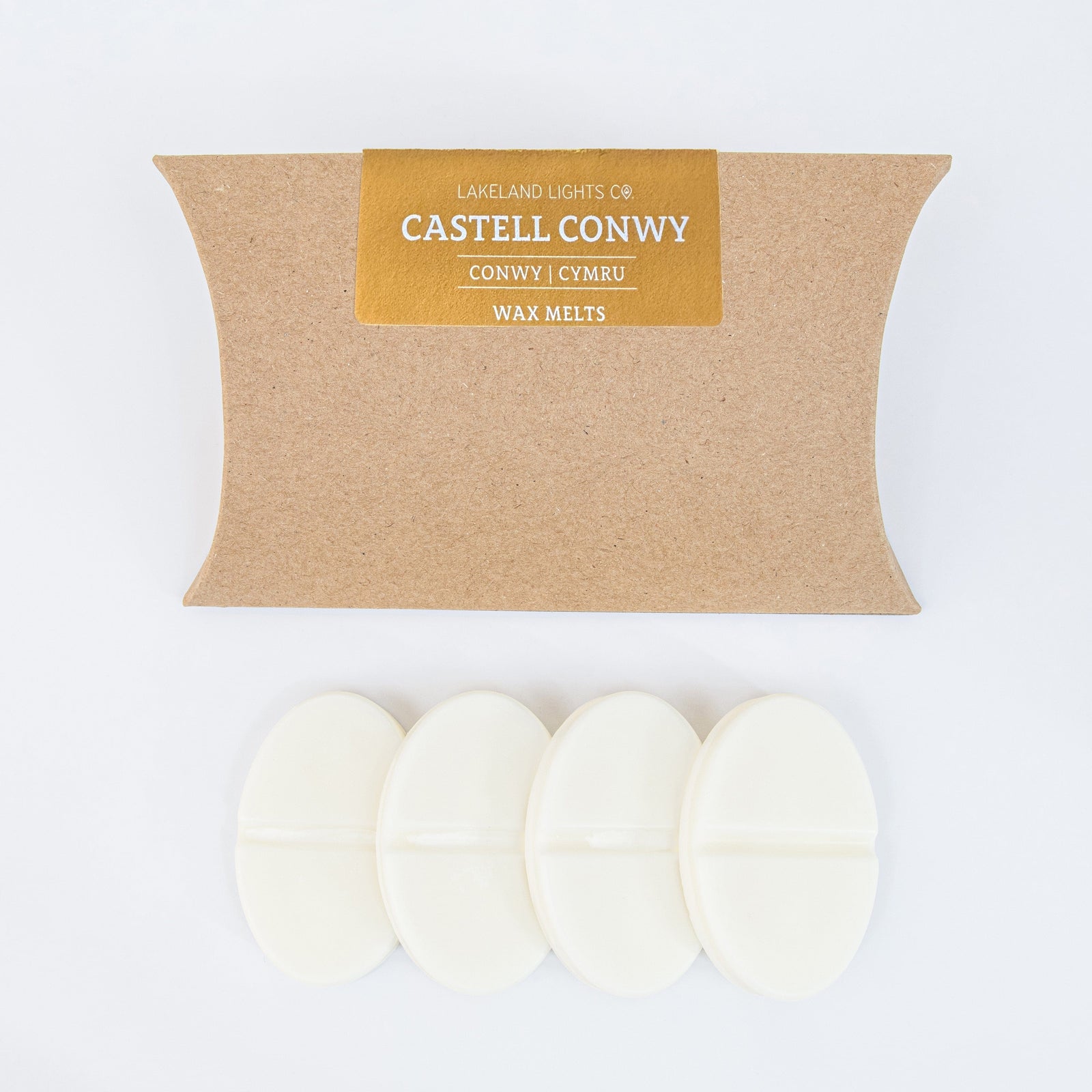 Lakeland Lights Company Castell Conwy Wax Melts - Honey, Amber & Sandalwood Soy Candle