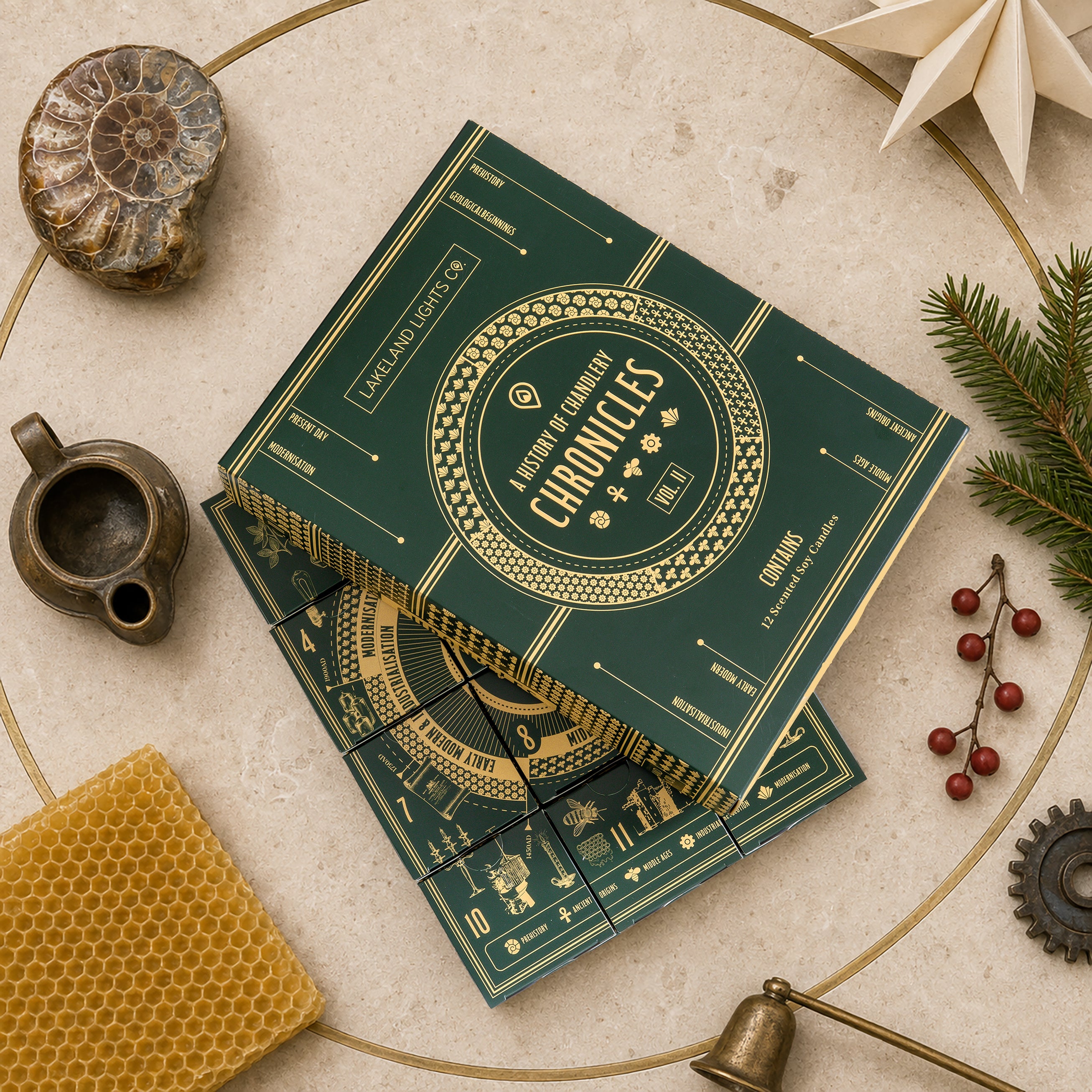 Lakeland Lights Company Christmas Candle Collection 2026 - Chronicles, Volume II Soy Candle