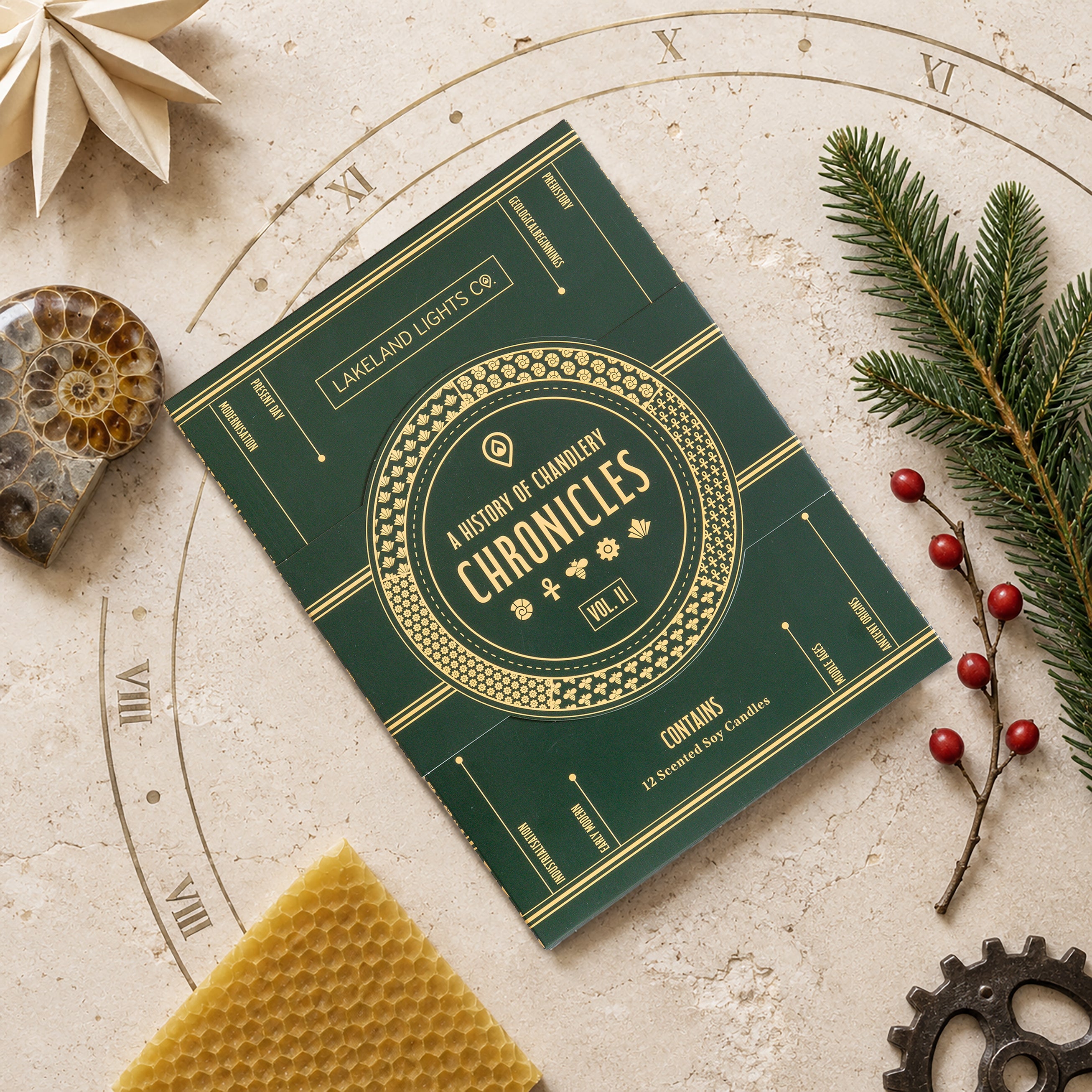 Lakeland Lights Company Christmas Candle Collection 2026 - Chronicles, Volume II Soy Candle