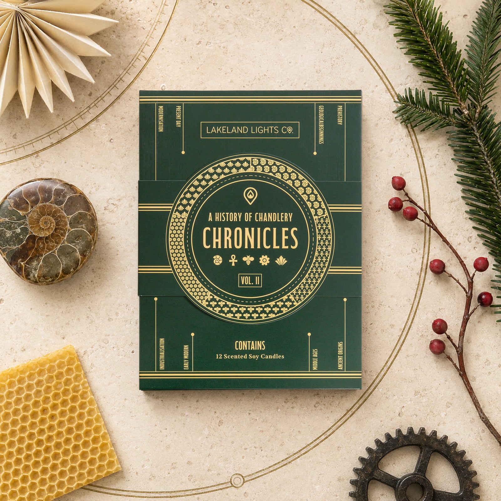 Lakeland Lights Company Christmas Candle Collection 2026 - Chronicles, Volume II Soy Candle