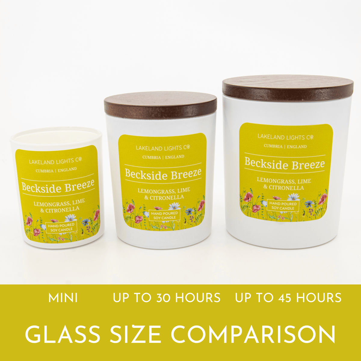 Lakeland Lights Company Citronella Collection - Three Candle Gift Sets Soy Candle