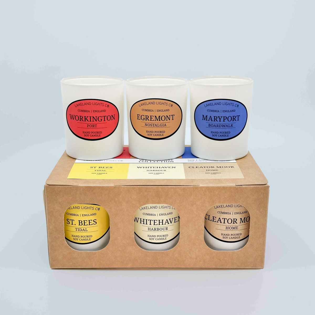 Lakeland Lights Company Cumbrian Collection - Six Candle Gift Sets Soy Candle