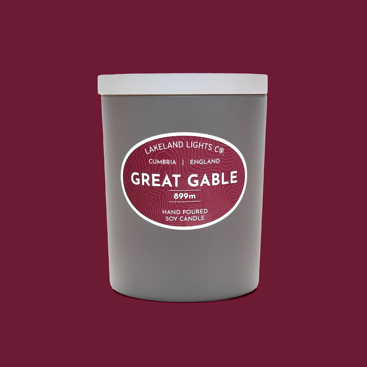 Lakeland Lights Company Great Gable - Poppies, Coffee & Vanilla Soy Candle