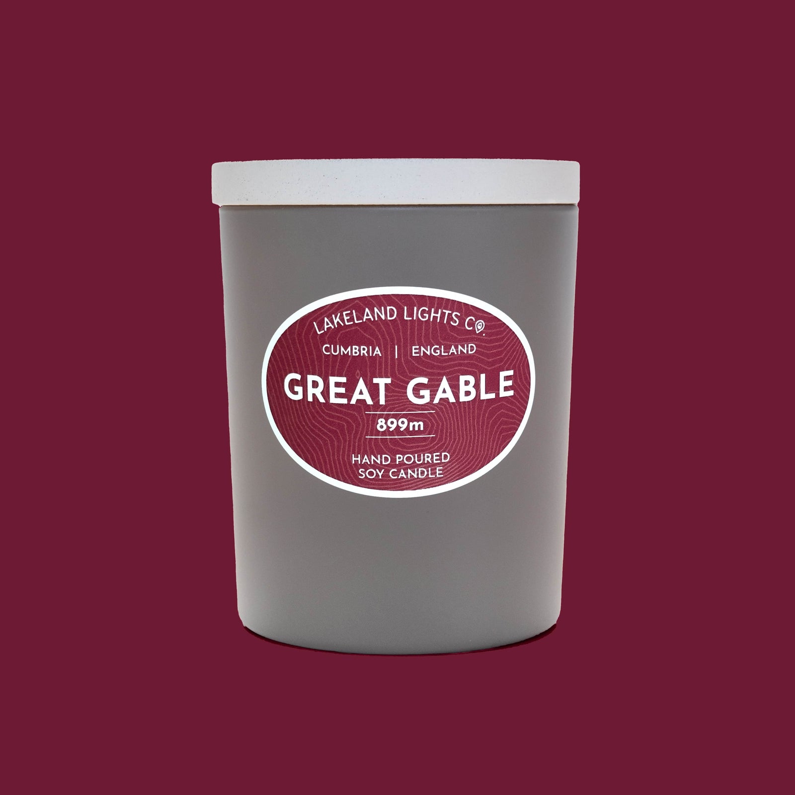 Lakeland Lights Company Great Gable - Poppies, Coffee & Vanilla Soy Candle