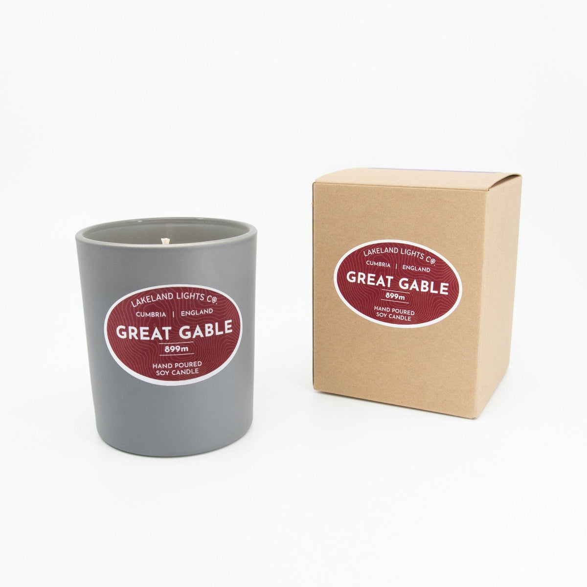 Lakeland Lights Company Great Gable - Poppies, Coffee & Vanilla Soy Candle