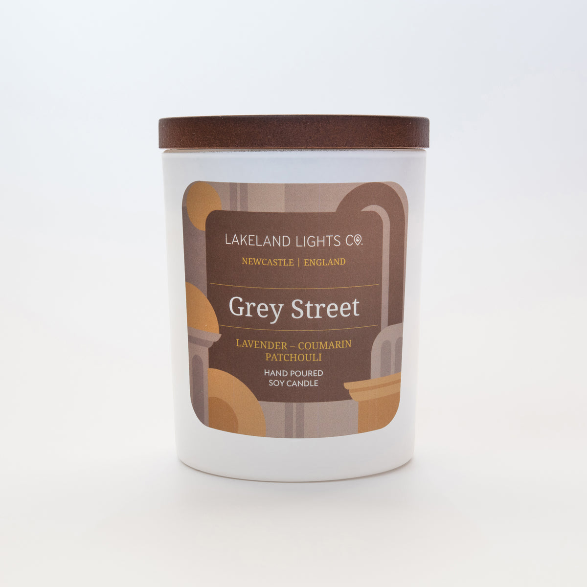 Lakeland Lights Company Grey Street - Lavender, Coumarin & Patchouli Soy Candle