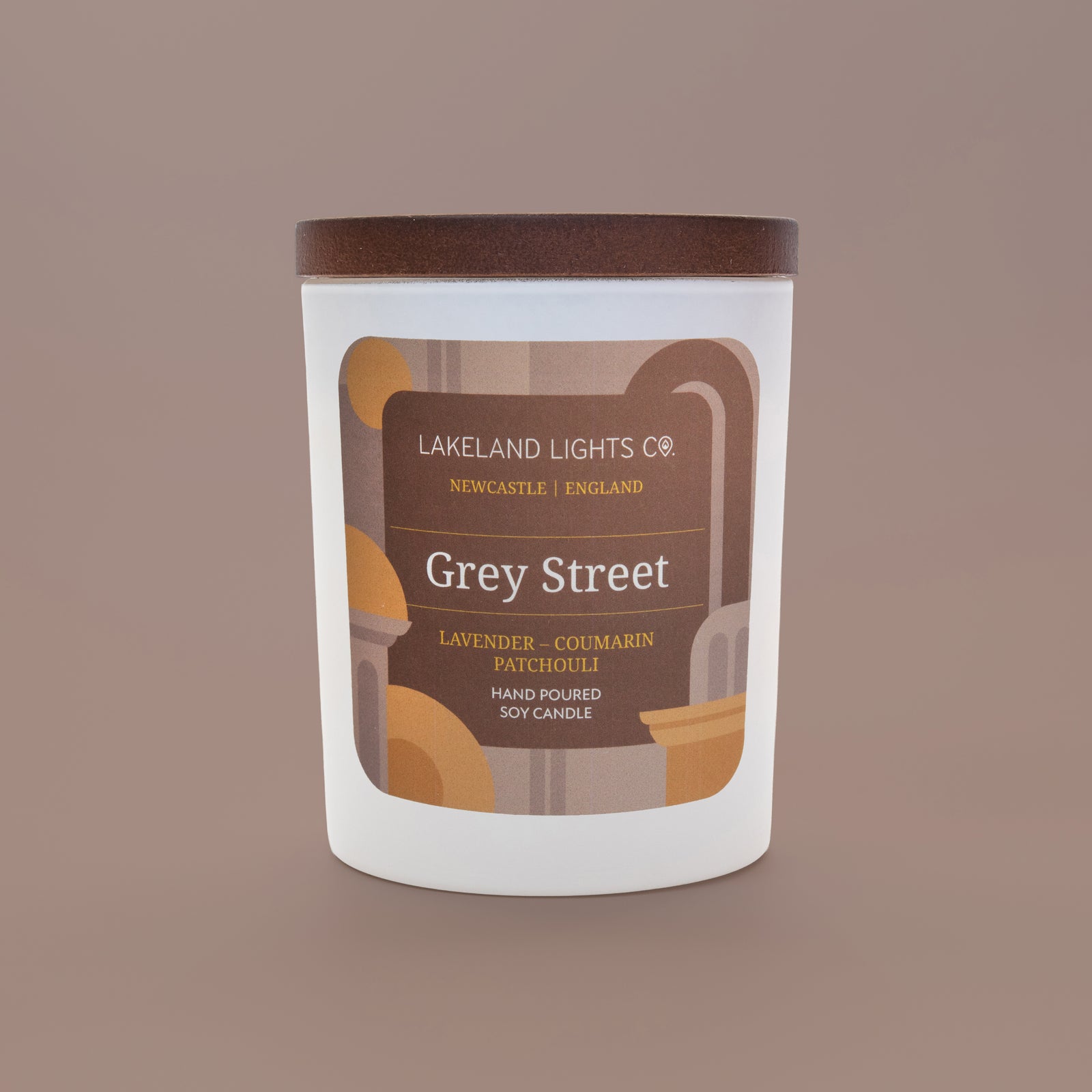 Lakeland Lights Company Grey Street - Lavender, Coumarin & Patchouli Soy Candle