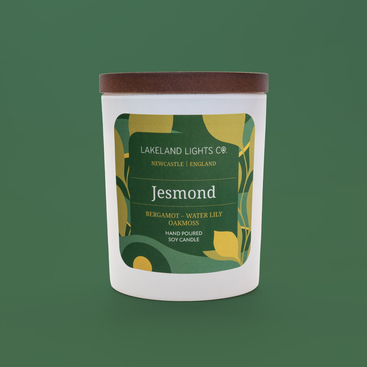 Lakeland Lights Company Jesmond - Bergamot, Water Lily & Oakmoss Soy Candle