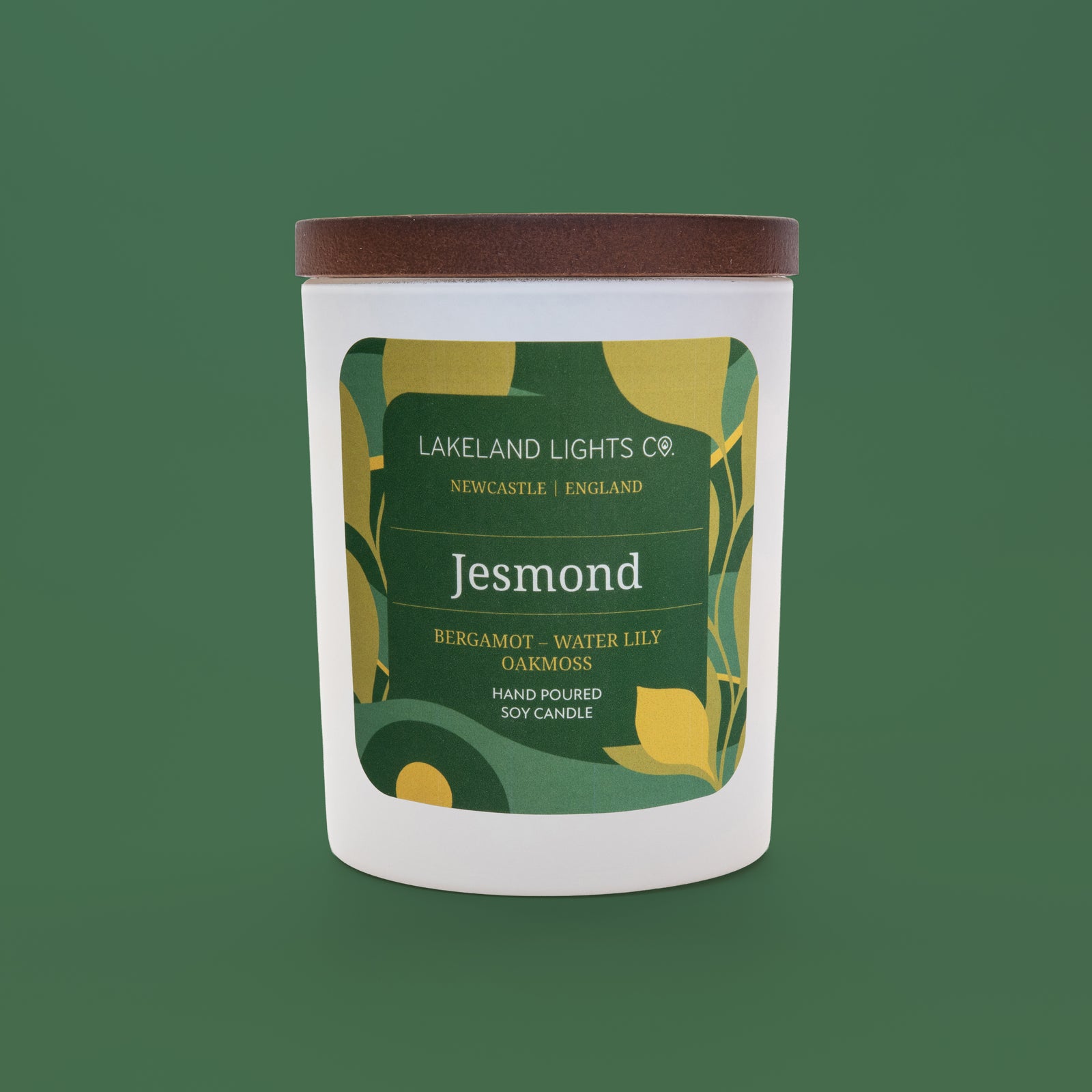Lakeland Lights Company Jesmond - Bergamot, Water Lily & Oakmoss Soy Candle