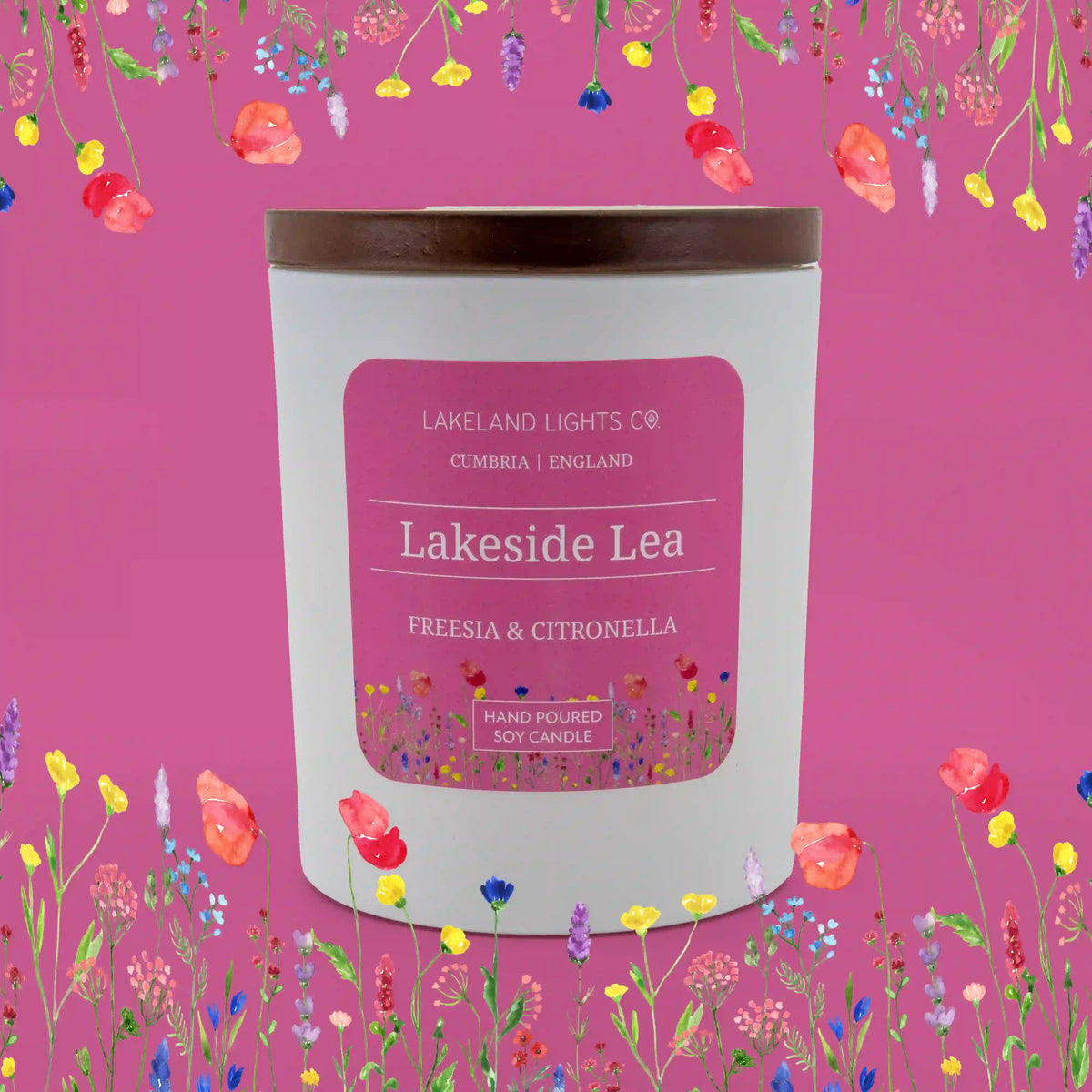 Lakeland Lights Company Lakeside Lea - Freesia & Citronella Soy Candle
