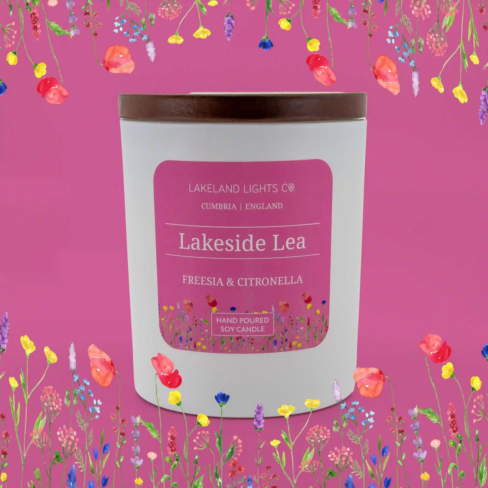 Lakeland Lights Company Lakeside Lea - Freesia & Citronella Soy Candle