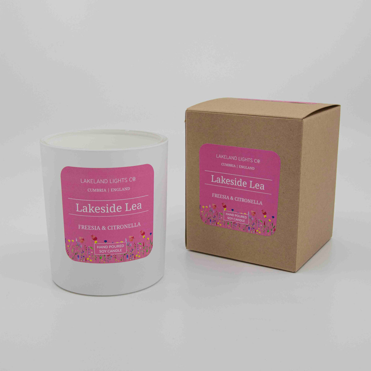 Lakeland Lights Company Lakeside Lea - Freesia & Citronella Soy Candle
