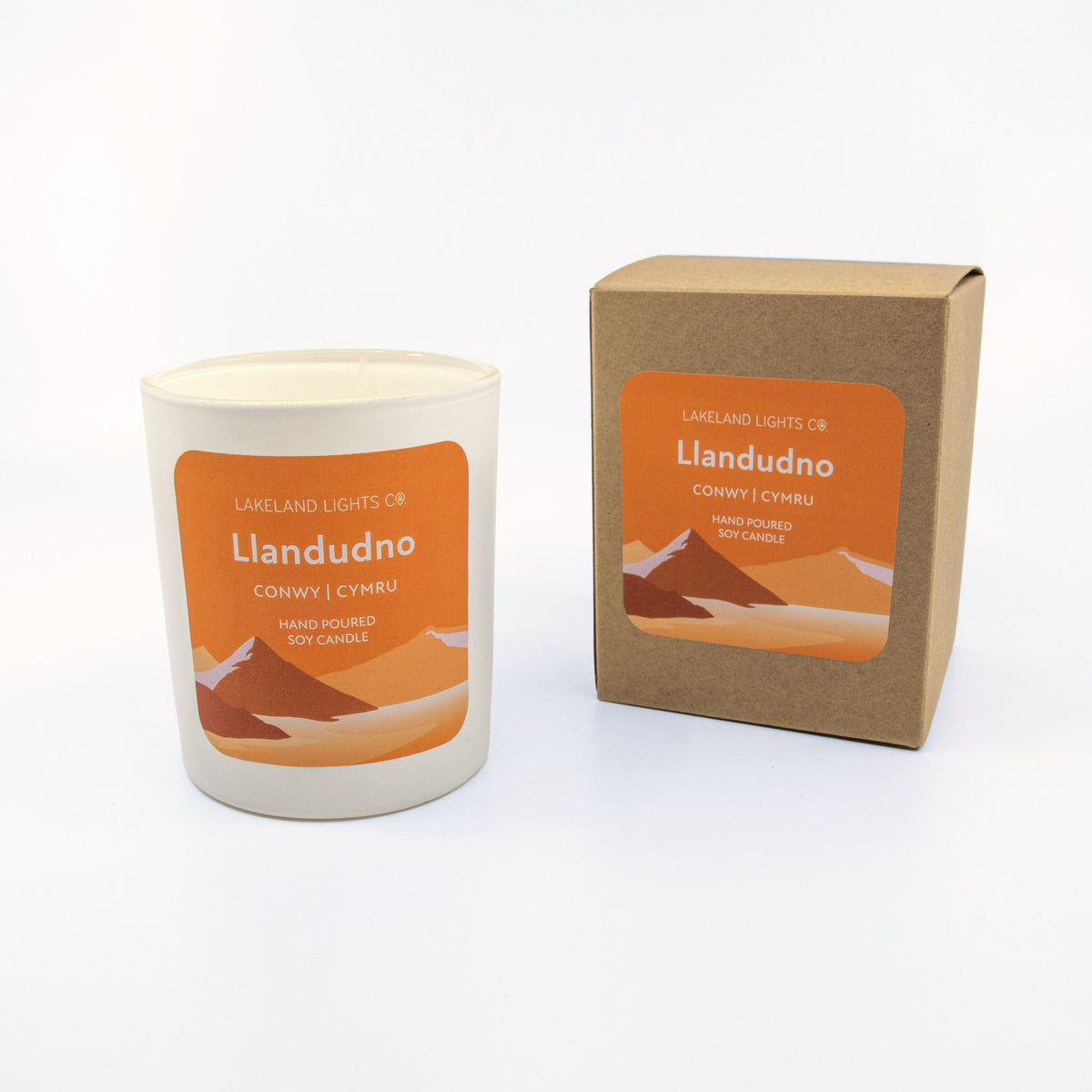 Lakeland Lights Company Llandudno - Orange, Spices & Cranberry Soy Candle