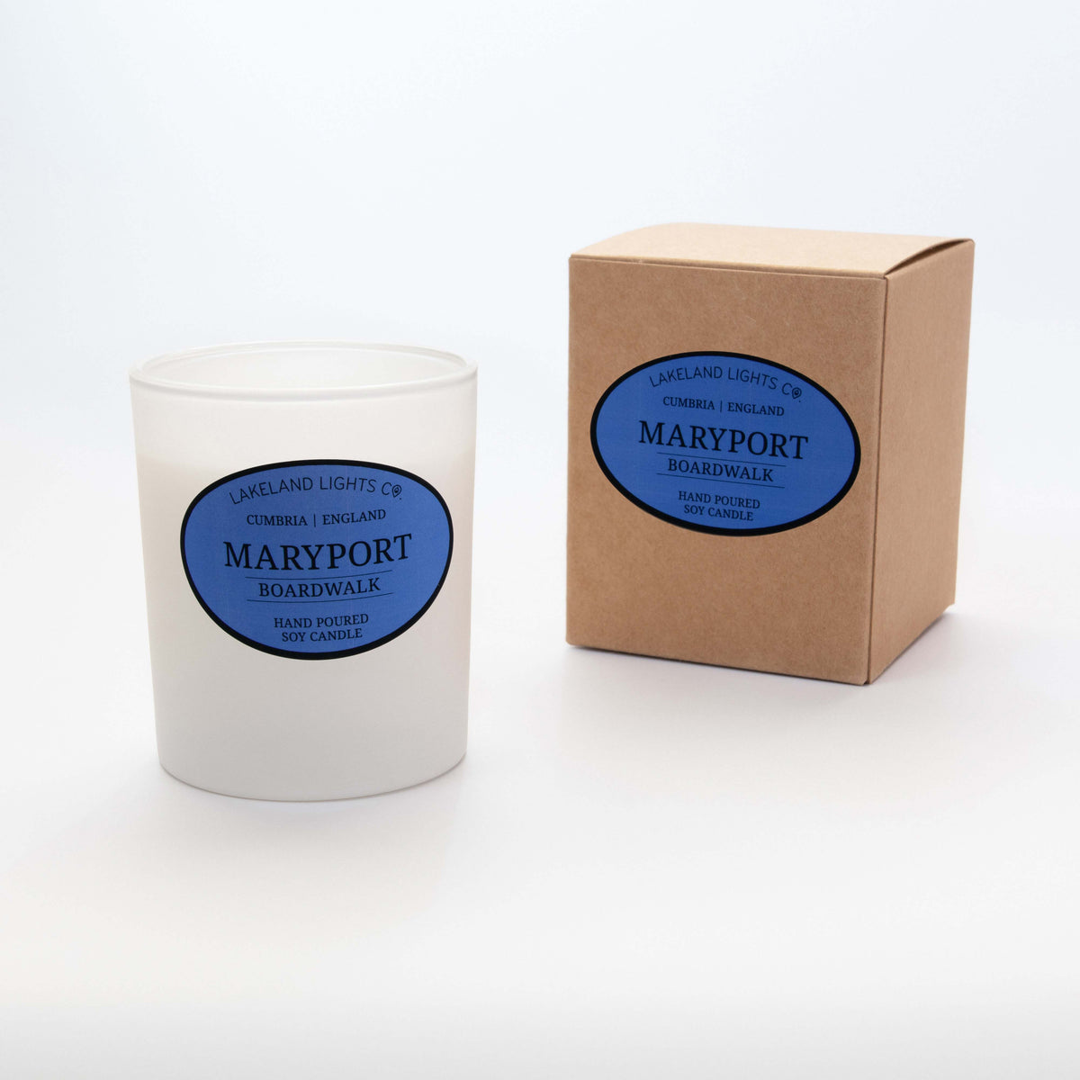 Lakeland Lights Company Maryport - Seaweed, Waterlily & Driftwood Soy Candle
