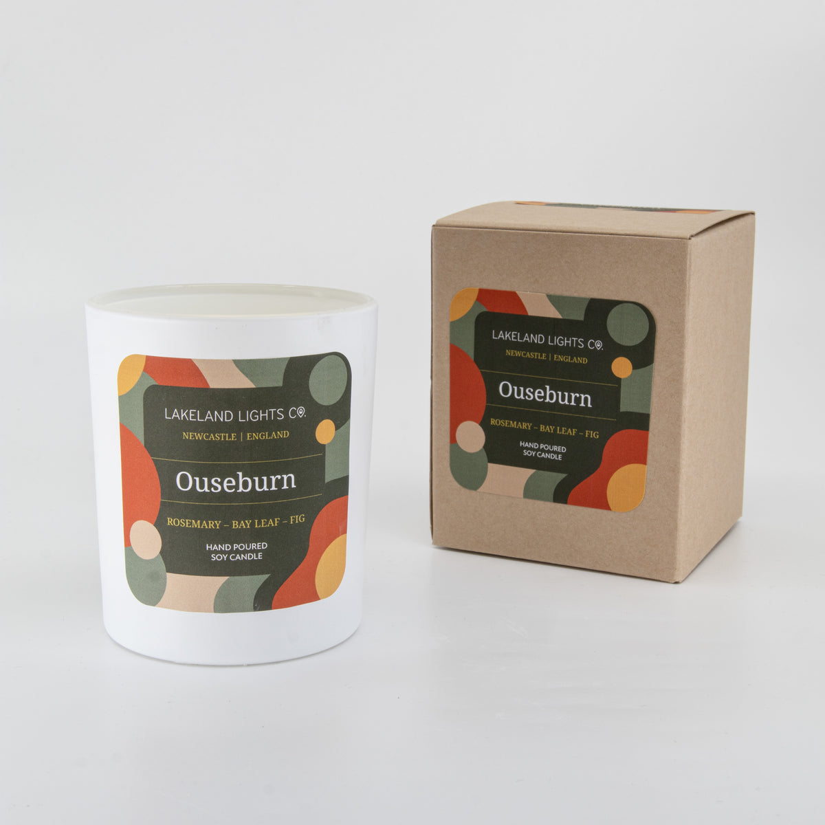Lakeland Lights Company Ouseburn - Rosemary, Bay Leaf & Fig Soy Candle