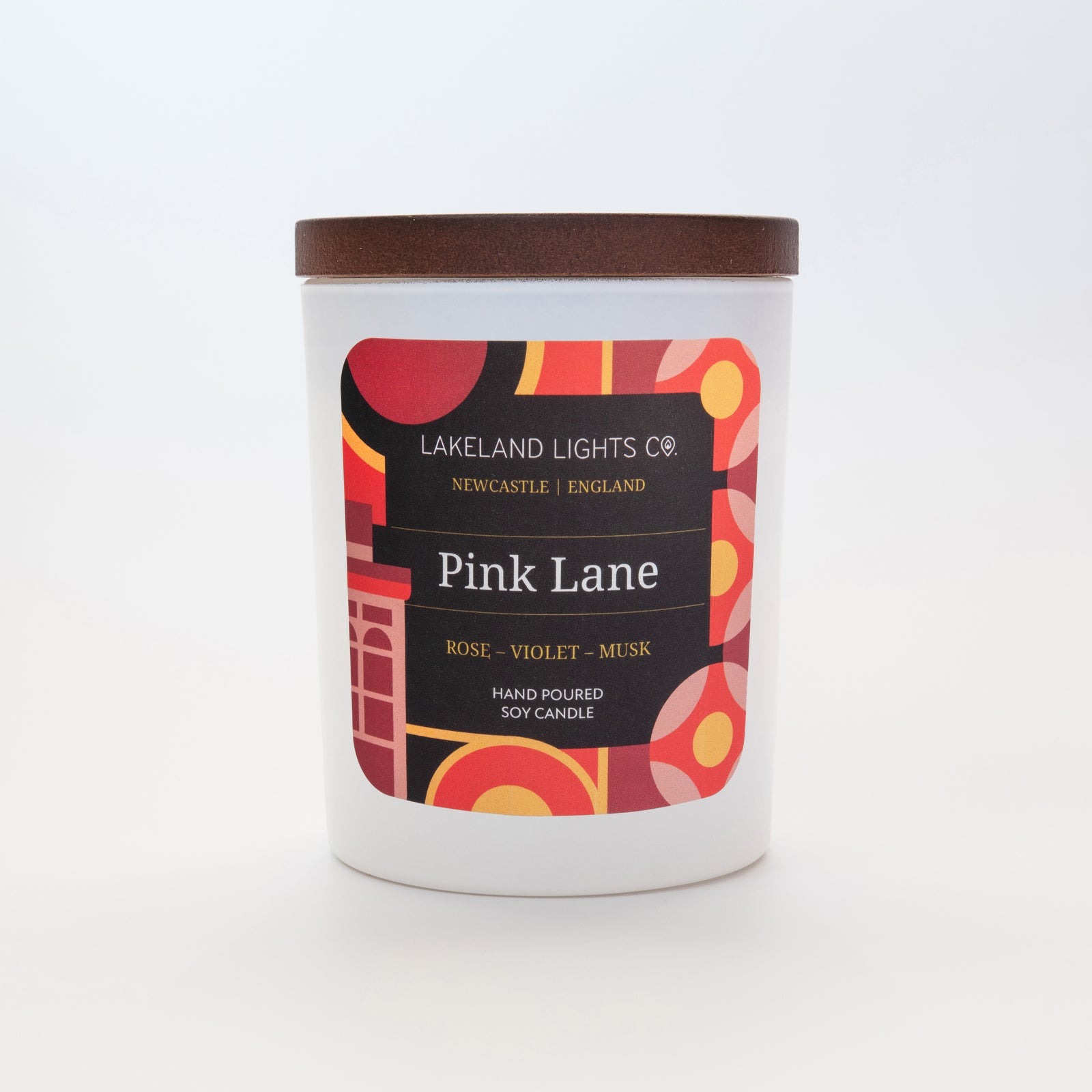 Lakeland Lights Company Pink Lane - Rose, Violet & Musk Soy Candle