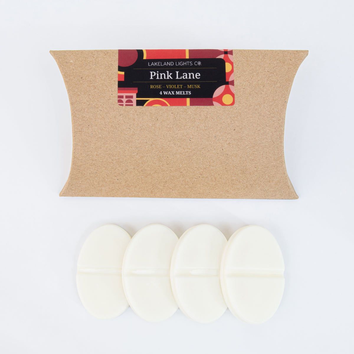 Lakeland Lights Company Pink Lane Wax Melts - Rose, Violet & Musk Soy Candle