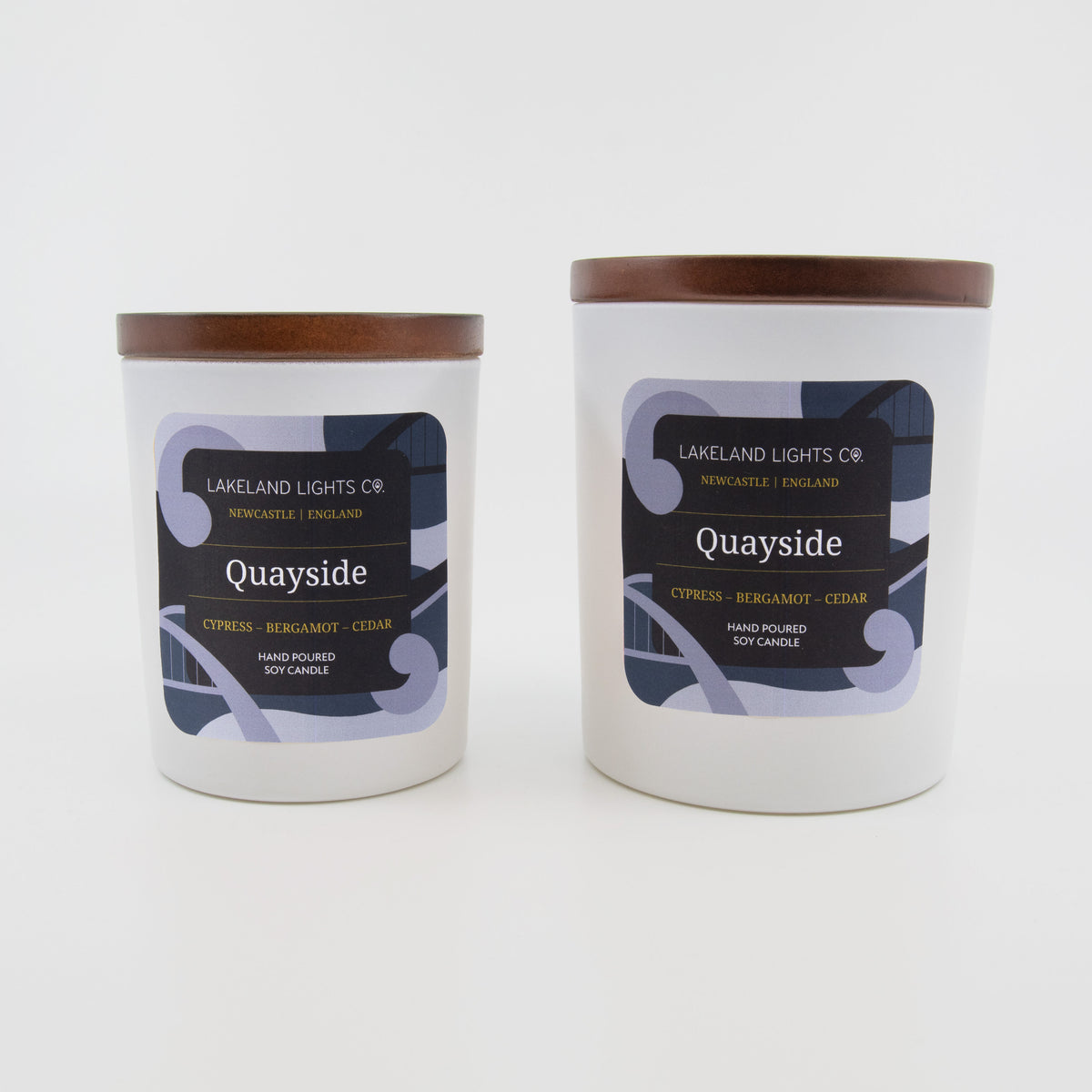 Lakeland Lights Company Quayside - Cypress, Bergamot & Cedar Soy Candle