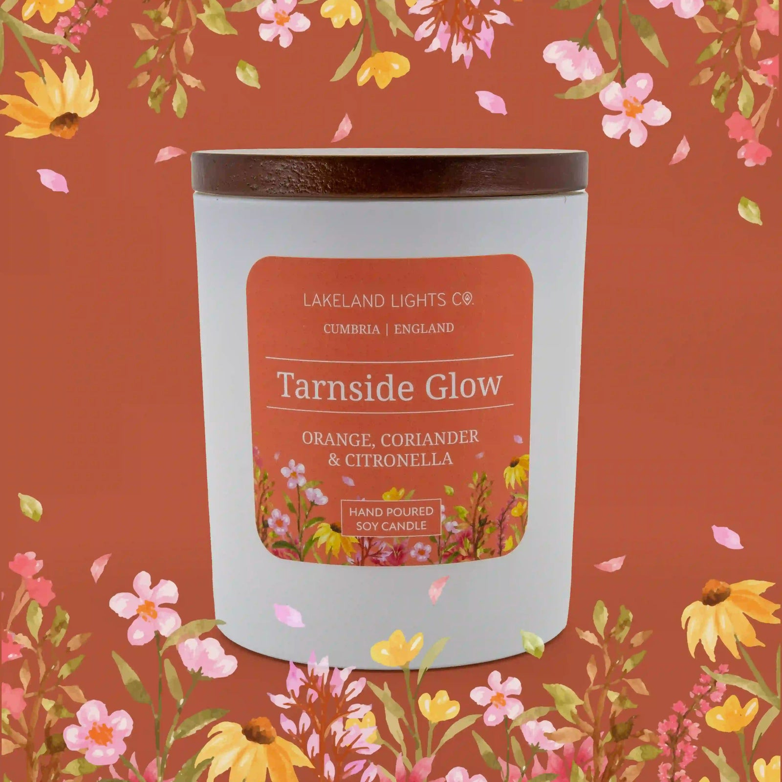 Lakeland Lights Company Tarnside Glow - Orange, Coriander & Citronella Soy Candle