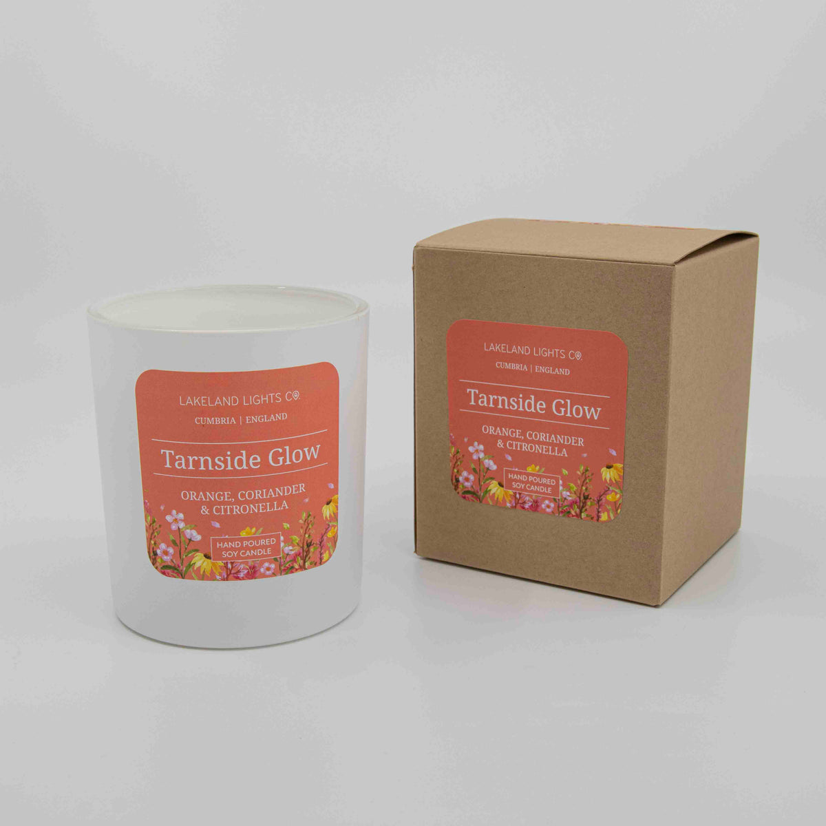 Lakeland Lights Company Tarnside Glow - Orange, Coriander & Citronella Soy Candle