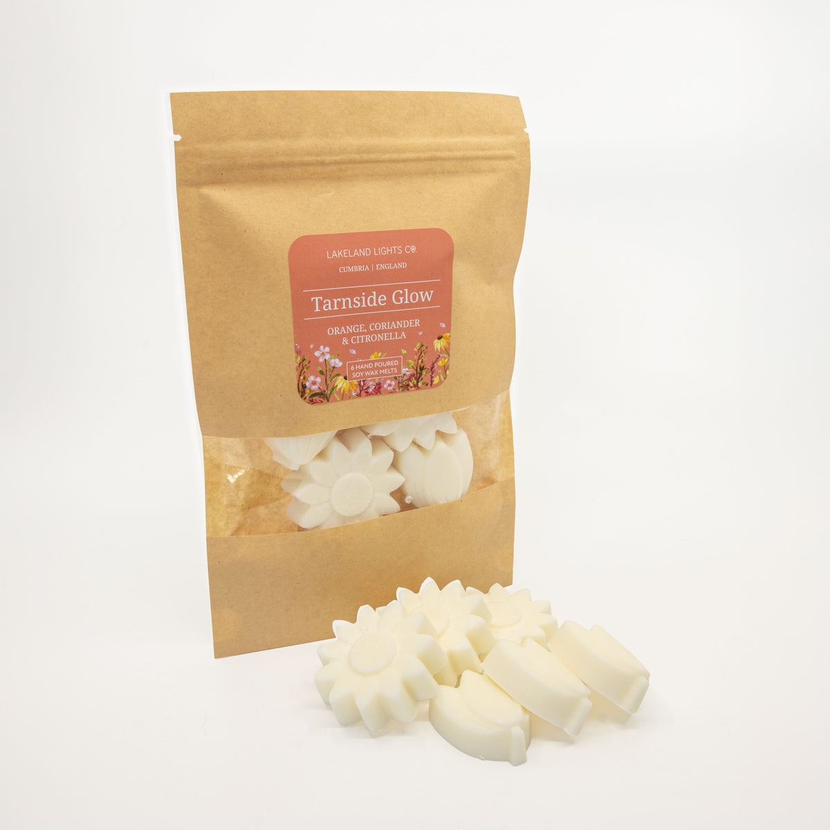 Lakeland Lights Company Tarnside Glow Wax Melts - Orange, Coriander & Citronella Soy Candle