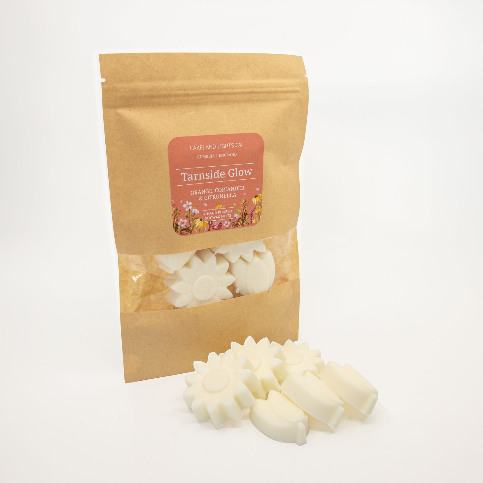 Lakeland Lights Company Tarnside Glow Wax Melts - Orange, Coriander & Citronella Soy Candle