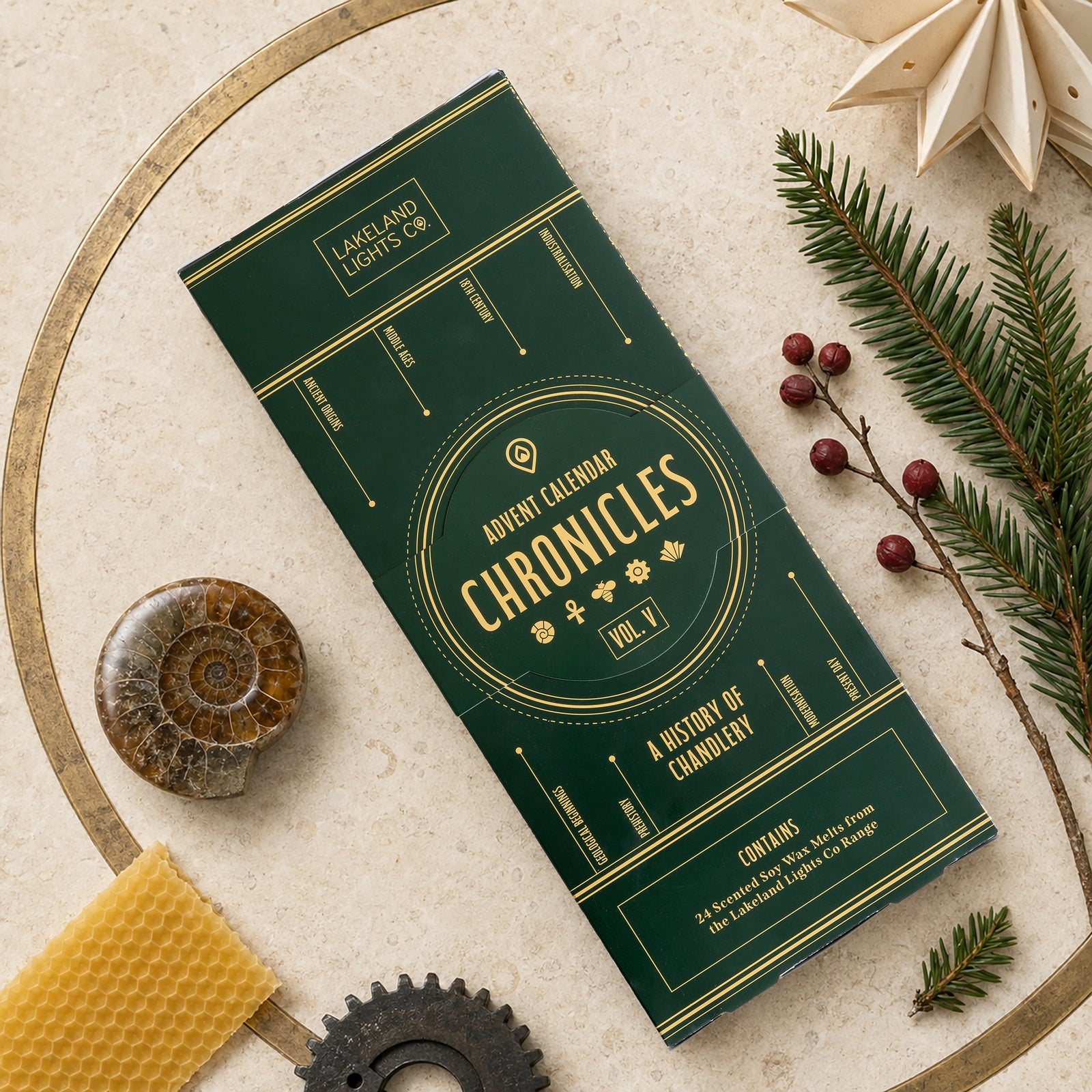 Lakeland Lights Company Wax Melt Advent Calendar 2026 - Chronicles, Volume V Soy Candle