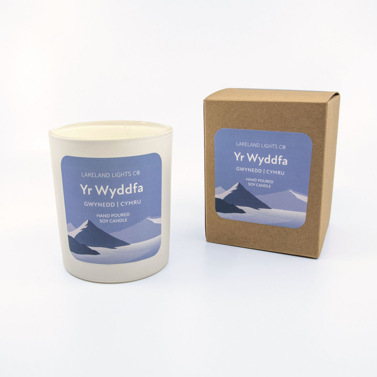 Lakeland Lights Company Yr Wyddfa - Lily, Rose & Bergamot Soy Candle