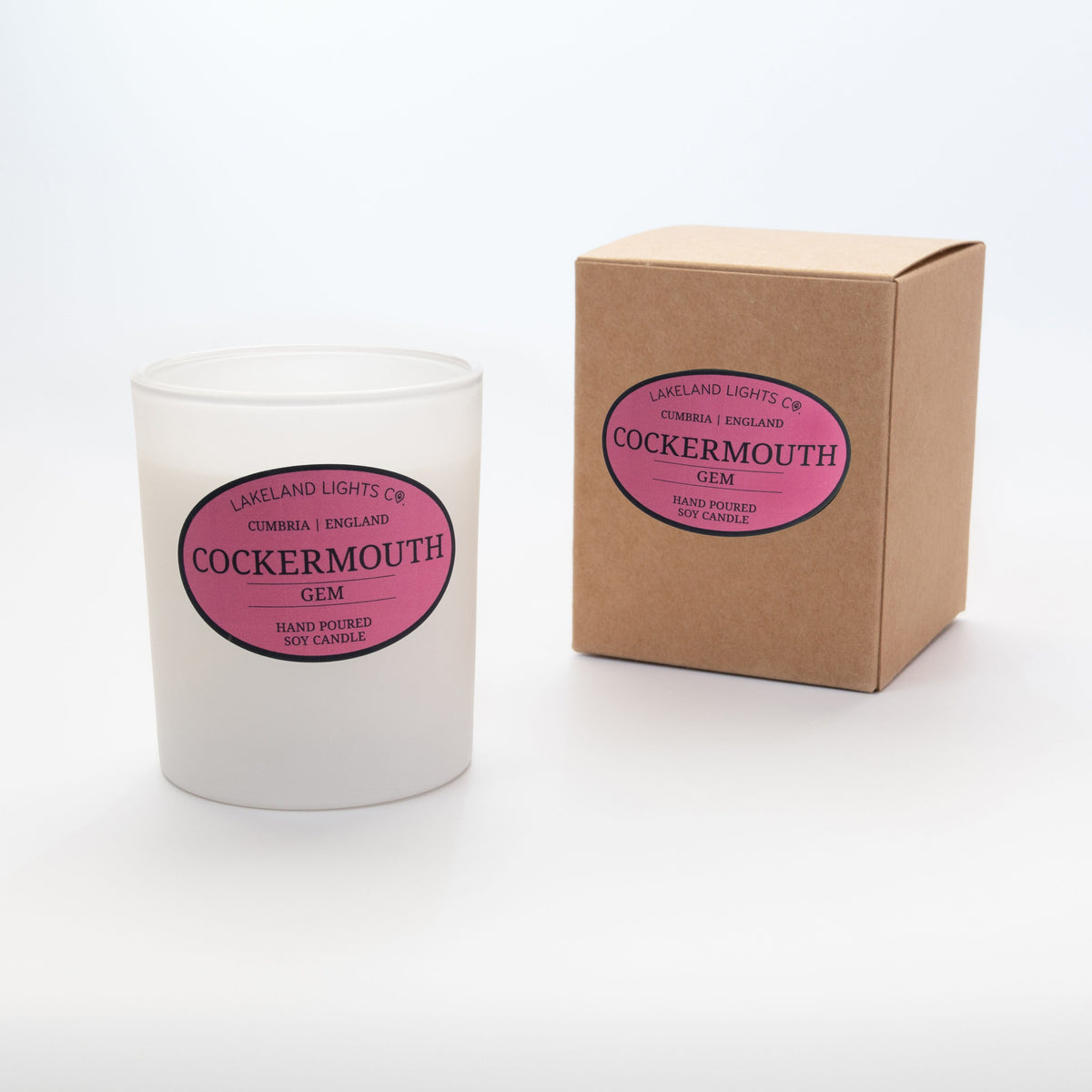 Lakeland Lights Company Cockermouth - Rhubarb, Pepper & Citrus Soy Candle