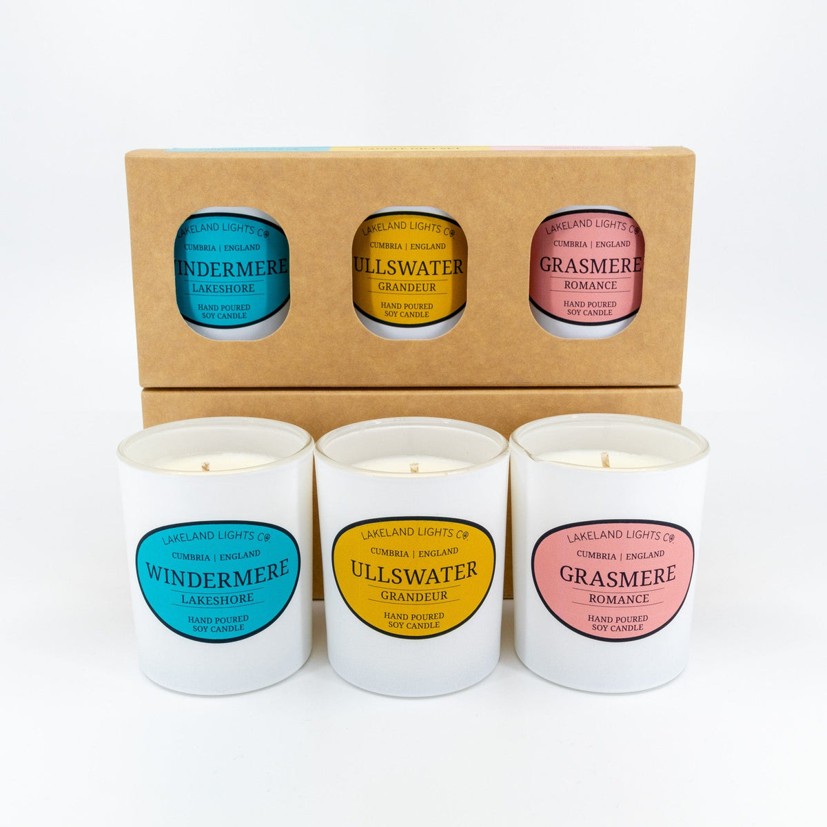 Lakeland Lights Company Cumbrian Collection - Three Candle Gift Sets Soy Candle