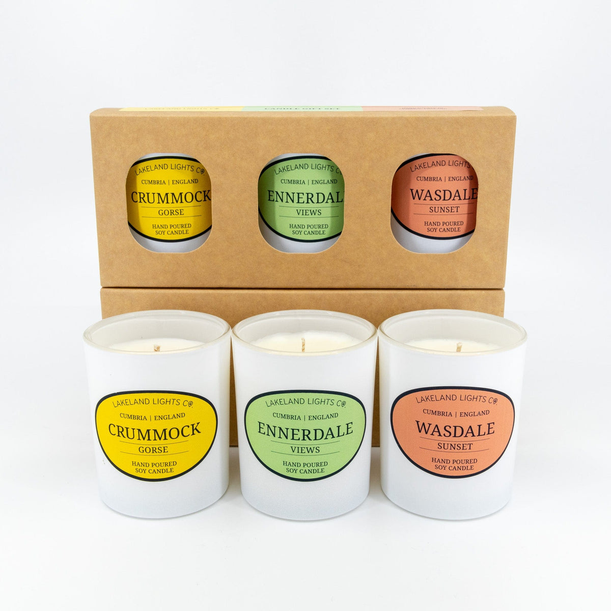 Lakeland Lights Company Cumbrian Collection - Three Candle Gift Sets Soy Candle