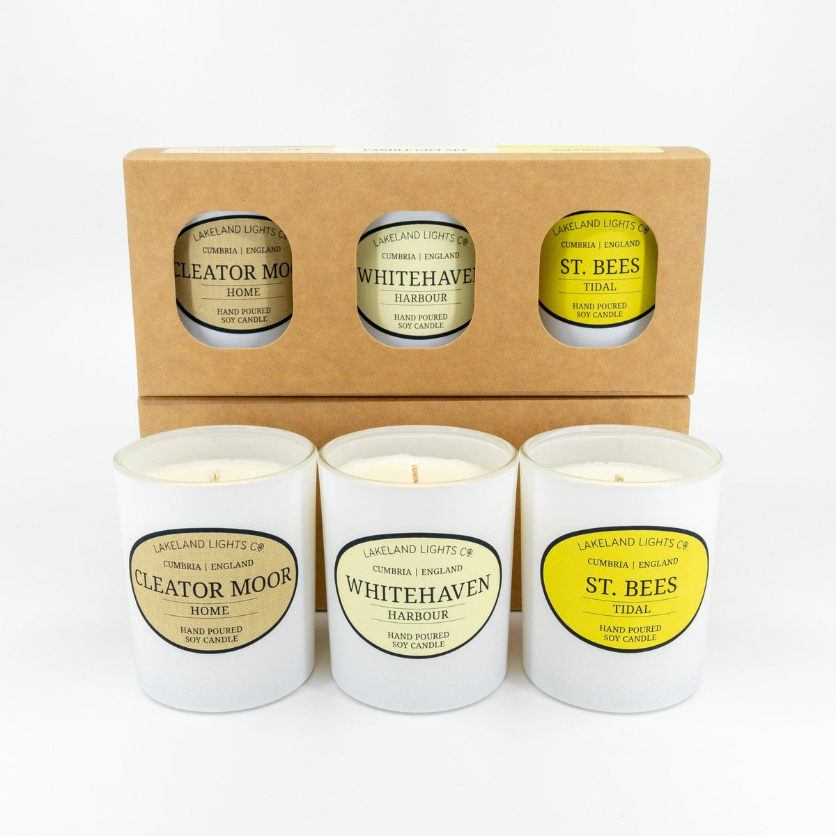 Lakeland Lights Company Cumbrian Collection - Three Candle Gift Sets Soy Candle