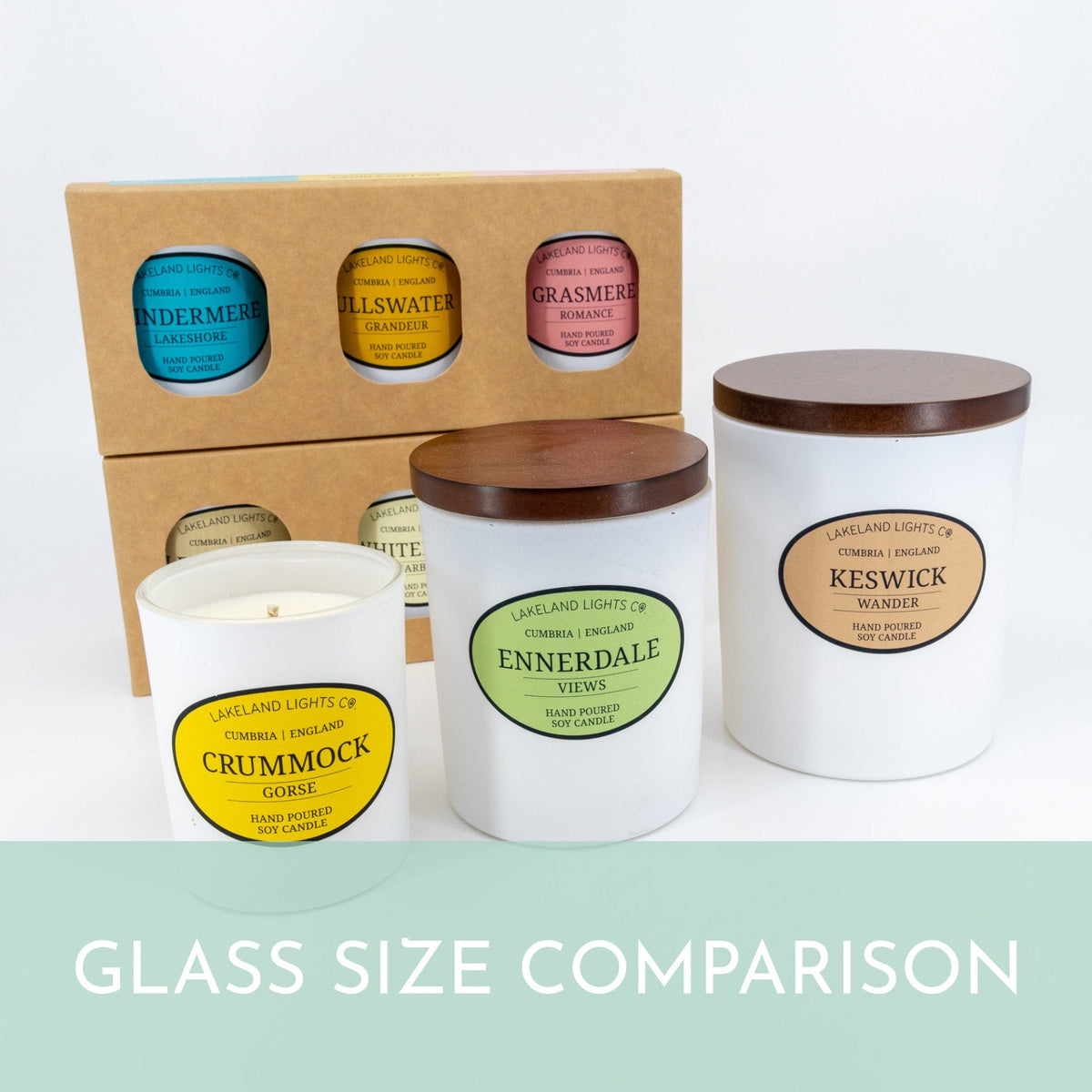 Lakeland Lights Company Cumbrian Collection - Three Candle Gift Sets Soy Candle