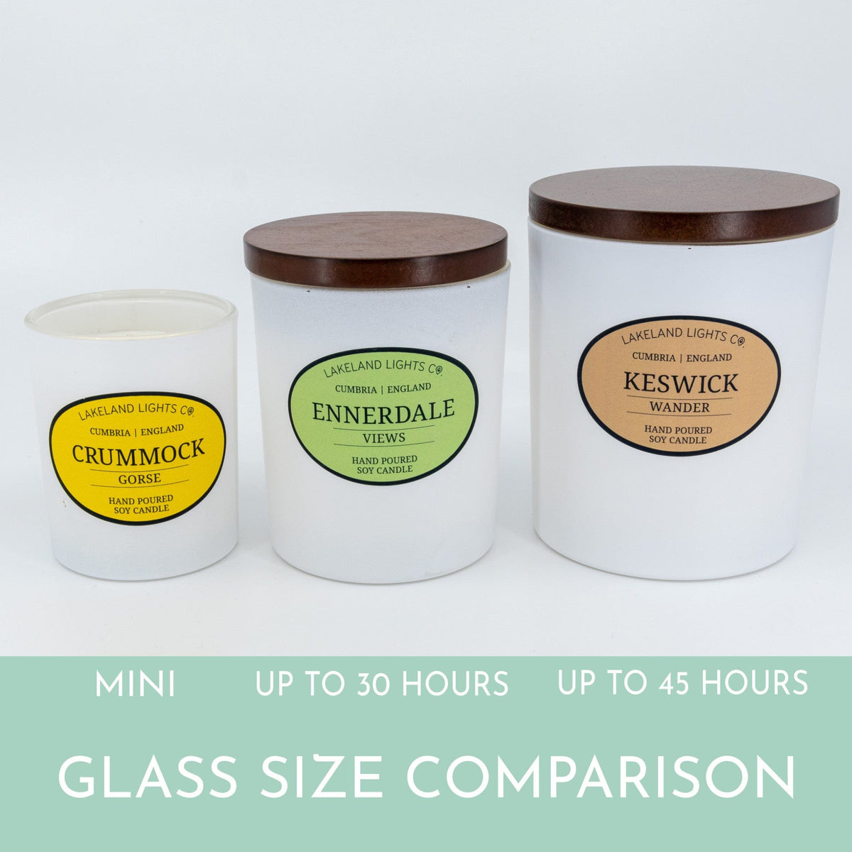 Lakeland Lights Company Cumbrian Collection - Three Candle Gift Sets Soy Candle
